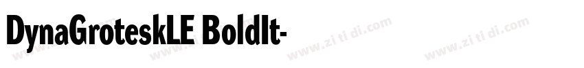 DynaGroteskLE BoldIt字体转换 DynaGroteskLE BoldIt字体转换
